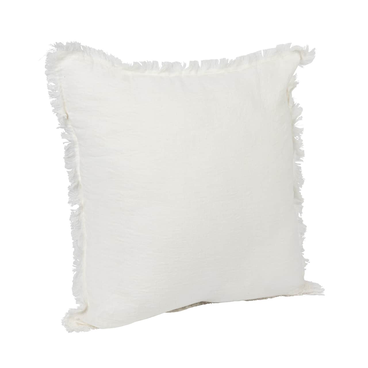 Hello Honey® Stonewashed Linen Pillow with Fringe